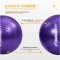 Фітбол 75 см EasyFit Hybrid фіолетовий (фітбол напівмасажний)