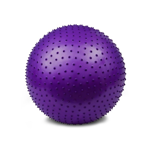 М'яч для фітнесу EasyFit 65 см фіолетовий (фітбол масажний)