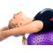 М'яч для фітнесу EasyFit 75 см фіолетовий (фітбол масажний)