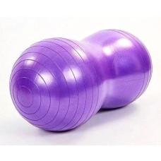 М'яч для фітнеса EasyFit Peanut 45х90 см фіолетовий (фітбол горіх-арахіс)