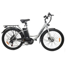 Електровелосипед міський Myatu C0126, сріблястий