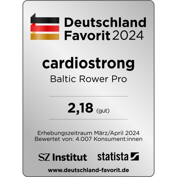 Гребний тренажер водяний Cardiostrong Baltic Rower Pro, червоний