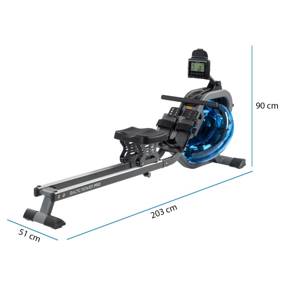 Гребний тренажер водяний Cardiostrong Baltic Rower Pro, червоний