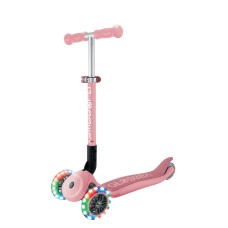 Самокат триколісний Globber Junior Foldable Lights Pastel Pink (437-311-3)