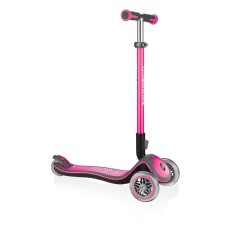 Дитячий триколісний самокат 3-9 років Globber Elite Deluxe Pink (444-210)