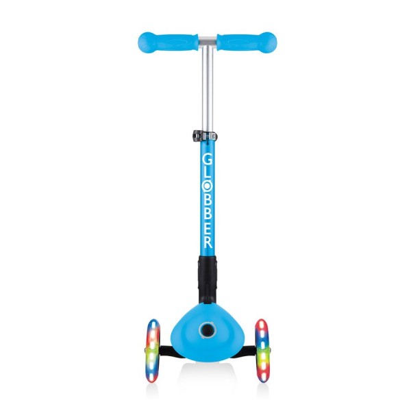 Триколісний самокат з підсвіткою Globber Junior Foldable Fantasy Sky Blue (433-101)