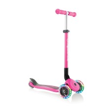 Триколісний самокат 3-7 років Globber Primo Foldable Lights Pink (432-110-2)