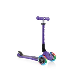 Триколісний самокат 2-6 років Globber Junior Foldable Lights Violet (437-103)