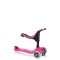 Дитячий самокат з батьківською ручкою Globber Go Up Sporty Lights Deep Pink (452-110-3 S)