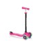 Дитячий самокат з батьківською ручкою Globber Go Up Sporty Lights Deep Pink (452-110-3 S)