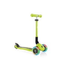 Триколісний самокат 2-6 років Globber Junior Foldable Lights Lime Green (437-106)