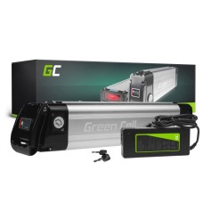 Акумулятор для електровелосипедів Green Cell 36В 10.4А/год, 374Вт/год, Silverfish з зарядкою