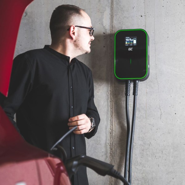 Зарядний пристрій для електромобілів Green Cell EV PowerBox, 22кВт, Type 2