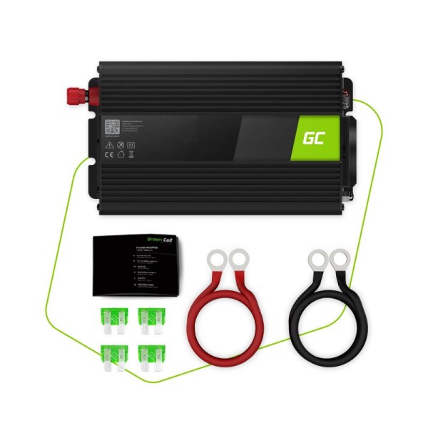 Автомобільний інвертор з 24В на 220В Green Cell 1000W/2000W