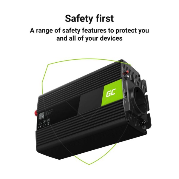 Автомобільний інвертор з 24В на 220В Green Cell 1000W/2000W