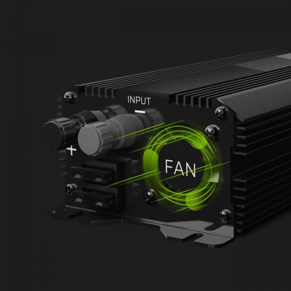 Автомобільний інвертор з 24В на 220В Green Cell Pro 500W/1000W з USB (INVGC04)
