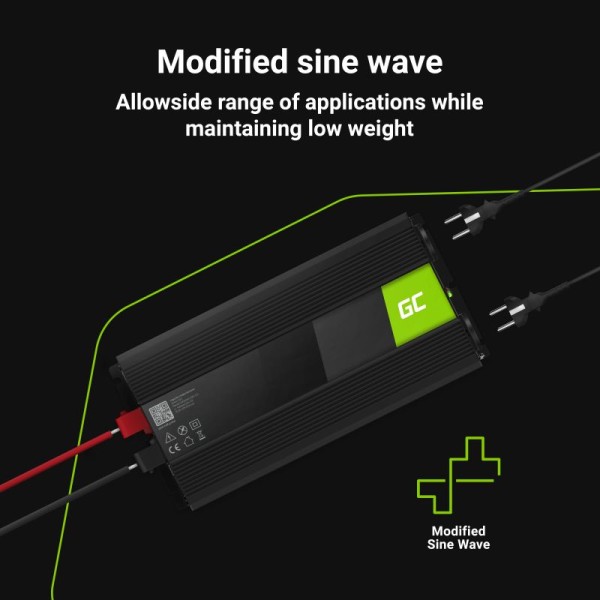 Автомобільний інвертор з 12В на 220В Green Cell 1500W/3000W
