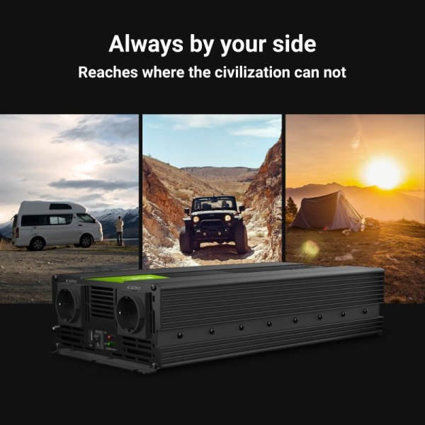 Автомобільний інвертор з 12В на 220В Green Cell 1500W/3000W