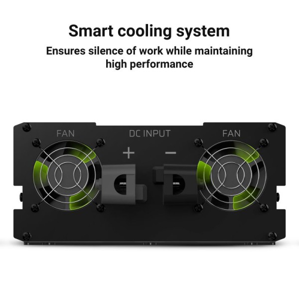 Автомобільний інвертор з 12В на 220В Green Cell 1500W/3000W