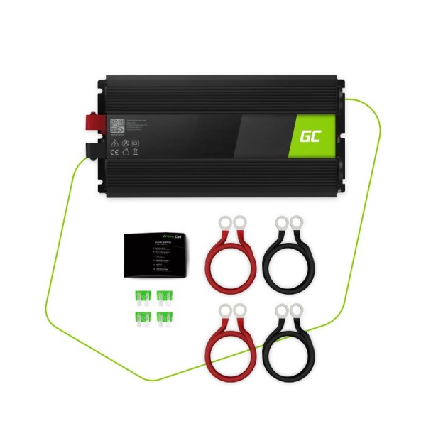 Автомобільний інвертор з 12В на 220В Green Cell 1500W/3000W