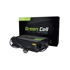 Інвертор з функцією зарядки акумулятора 12В-220В Green Cell 300Вт чистий синус (INV07)