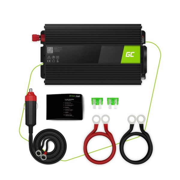 Автомобільний інвертор з 12В на 220В Green Cell 500W/1000W
