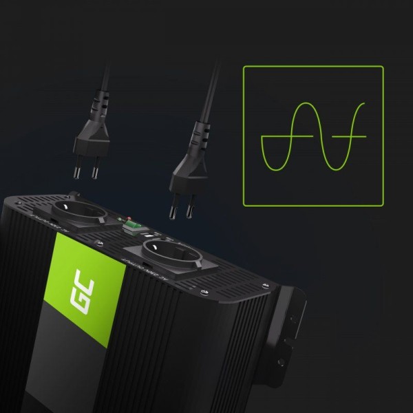 Автомобільний інвертор з 12В на 220В Green Cell Pro 2000W/4000W чиста синусоїда