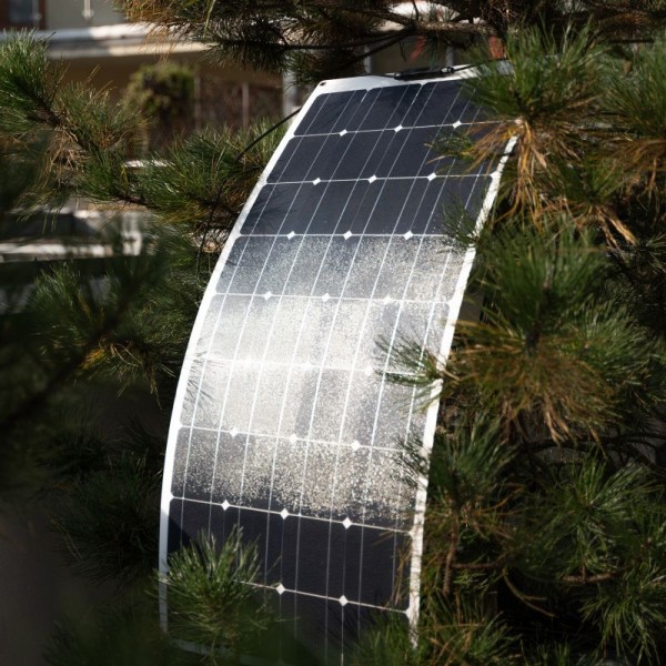 Гнучка монокристалічна сонячна панель Green Cell GC Solar Panel 100W, 12В 18V, ETFE, MC4