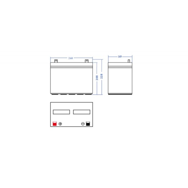 Акумулятор AGM GreenCell 12В 75А/год, VRLA (AGM25)