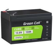 Акумулятор LiFePO4 Green Cell 12.8В 12А/год, 153.6Вт/год (CAV08)