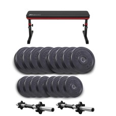 Набір Elitum Titan гантелі 2х31кг з лавою HS-1025 Pro