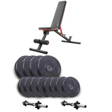 Набір Elitum Titan гантелі 2х21кг з лавою Hop-Sport HS-2050 HB