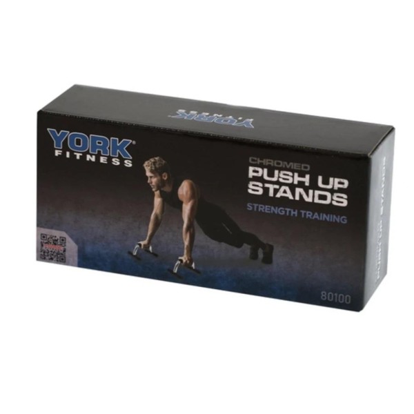 Упори для віджимань York Fitness (пара), хром