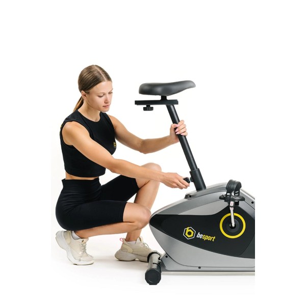 Велотренажер Besport BS-520S RACER магнітний чорно-жовтий