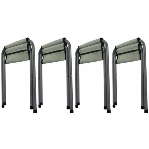 Стіл туристичний розкладний Jumi Economix з 4 стільцями білий