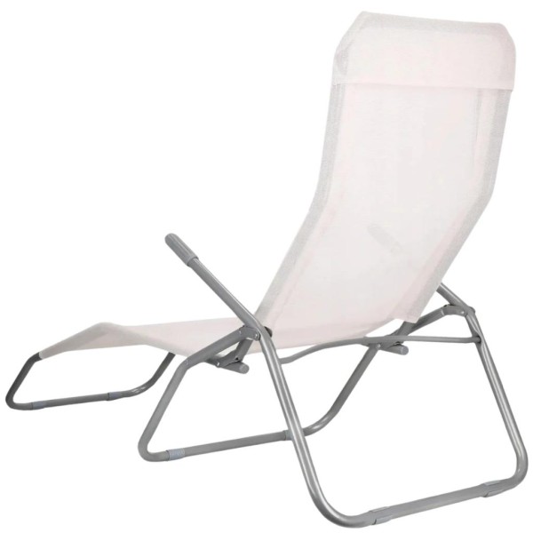 Крісло-шезлонг Jumi розкладний кремовий