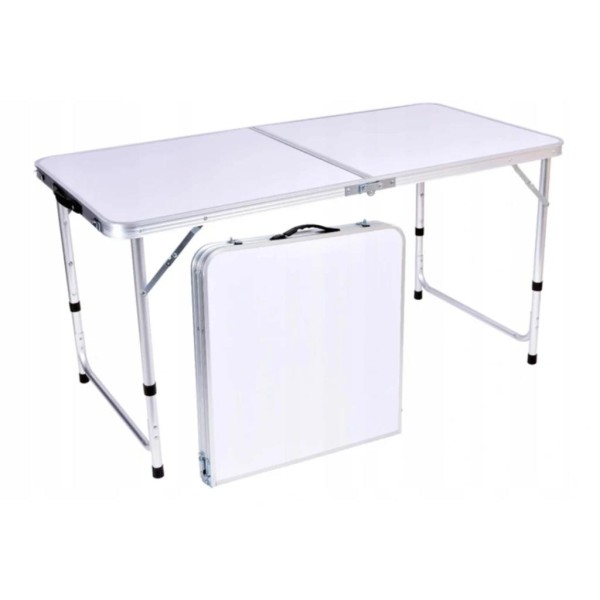 Стіл туристичний Chomik Garden Line RANGER розкладний з 4 стільцями білий