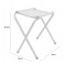 Стіл туристичний Chomik Garden Line RANGER розкладний з 4 стільцями білий