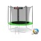 Батут Hop-Sport 8ft (244cm) зелений з внутрішньою сіткою