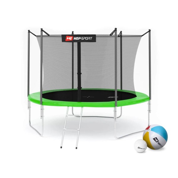 Батут Hop-Sport 10ft (305cm) зелений з внутрішньою сіткою