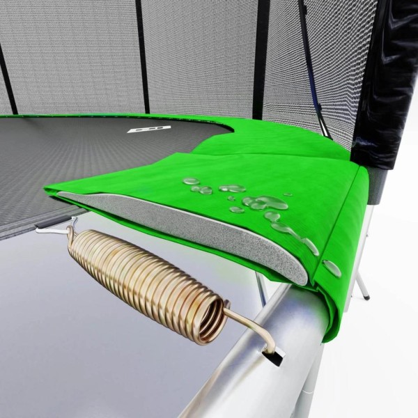 Батут Hop-Sport 10ft (305cm) зелений з внутрішньою сіткою