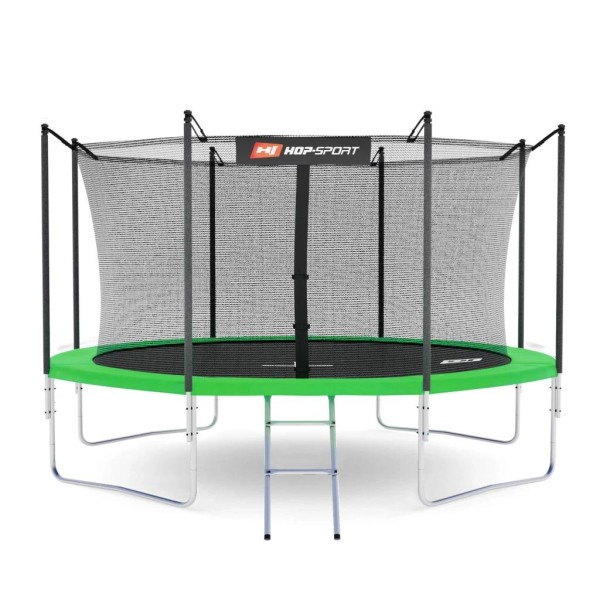 Батут Hop-Sport 12ft (366cm) зелений із внутрішньою сіткою