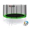 Батут Hop-Sport 12ft (366см) зелений із зовнішньою сіткою