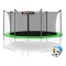 Батут Hop-Sport 14ft (427см) зелений із внутрішньою сіткою