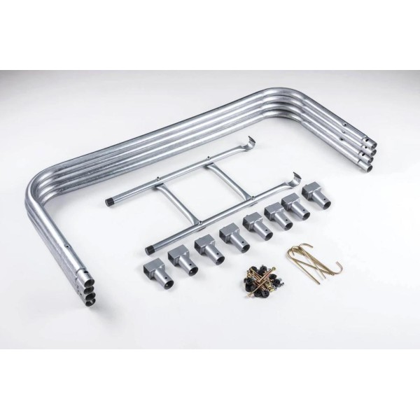 Батут Hop-Sport 14ft (427cm) зелений із зовнішньою сіткою