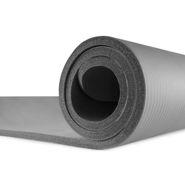 Мат для фітнесу та йоги Hop-Sport HS-N015GM 1,5 см сірий