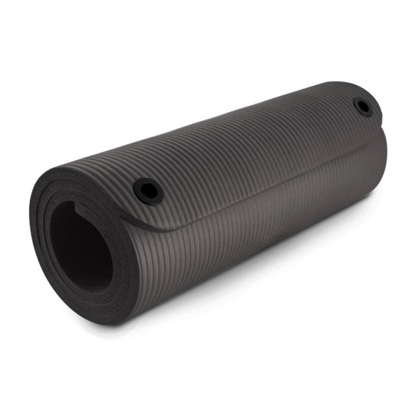 Мат для фітнесу та йоги з отворами Hop-Sport HS-N015GM 1,5 см чорний