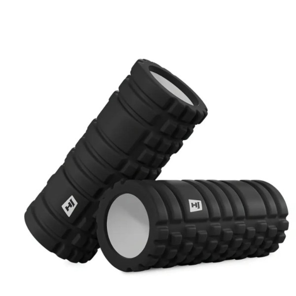 Роллер масажер (валик, ролик) Hop-Sport EVA 33 см HS-A033YG чорний