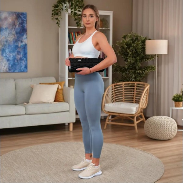 Роллер масажер (валик, ролик) Hop-Sport EVA 33 см HS-A033YG чорний