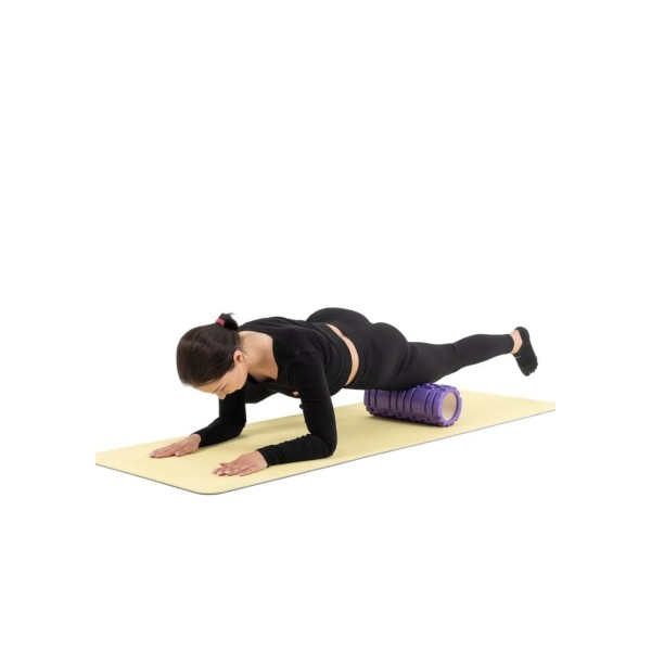 Роллер масажер (валик, ролик) Hop-Sport EVA 33 см HS-A033YG фіолетовий